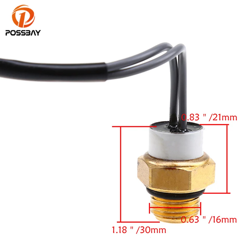 Posbay мотоцикл мото температура воды радиатор переключатель вентилятора для Suzuki