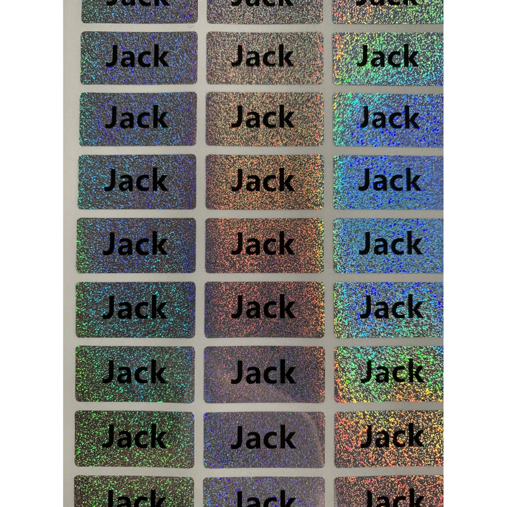Красочные пользовательские имя наклейки этикетки стикер водонепроницаемый