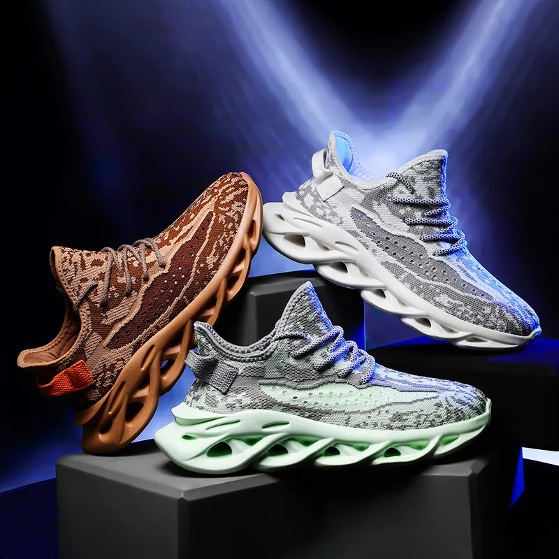 

Мужские модные детские кроссовки светильник обувь на плоской подошве, Мягкая Повседневная повседневные спортивные Chaussures плиты обувь с сет...