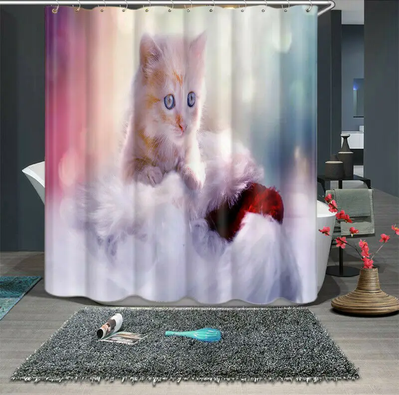 Водонепроницаемая занавеска для душа из полиэстера ванной комнаты высокого