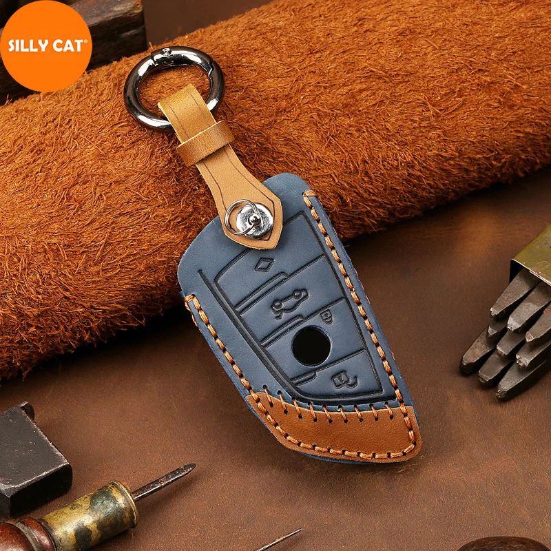 

Car Key Fob Case Suit For BMW Key Fob Cover Case 2 3 5 7 Series X1 X3 X5 X6 F45 F46 G20 G30 G32 G11 G12 F48 G01 F15 F85 F16 F86