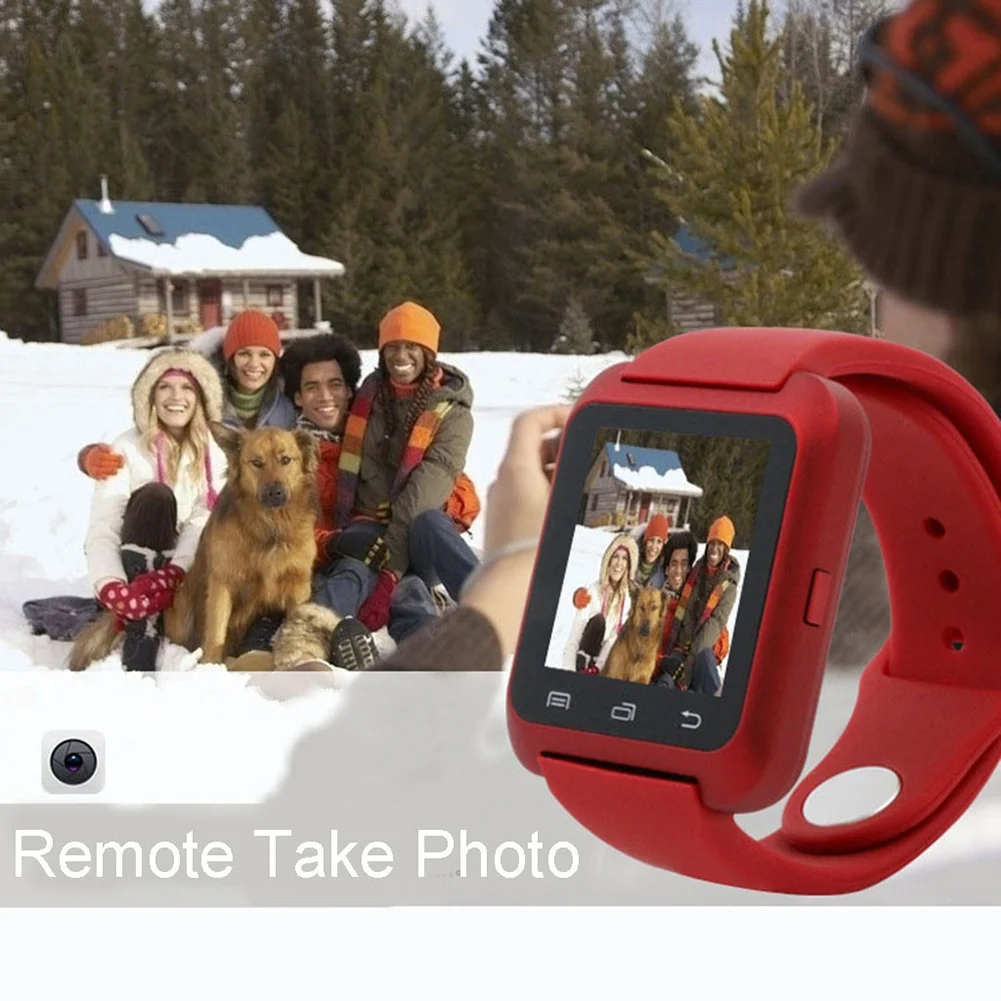 Смарт-часы U8 с Bluetooth наручные монитором сна удаленная камера шагомер для