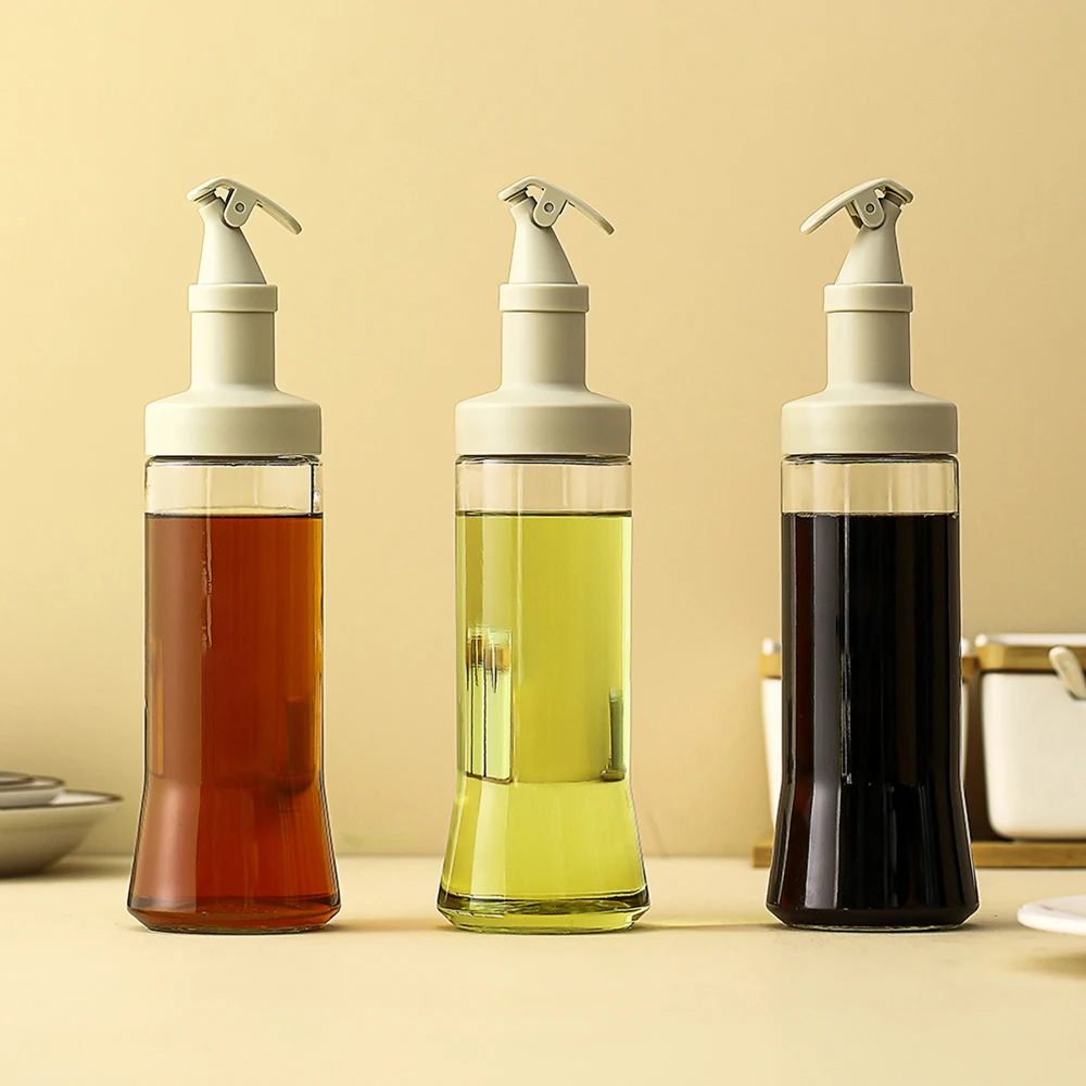 Стеклянная бутылка для масла с диспенсером соевый соус уксус оливковое масло