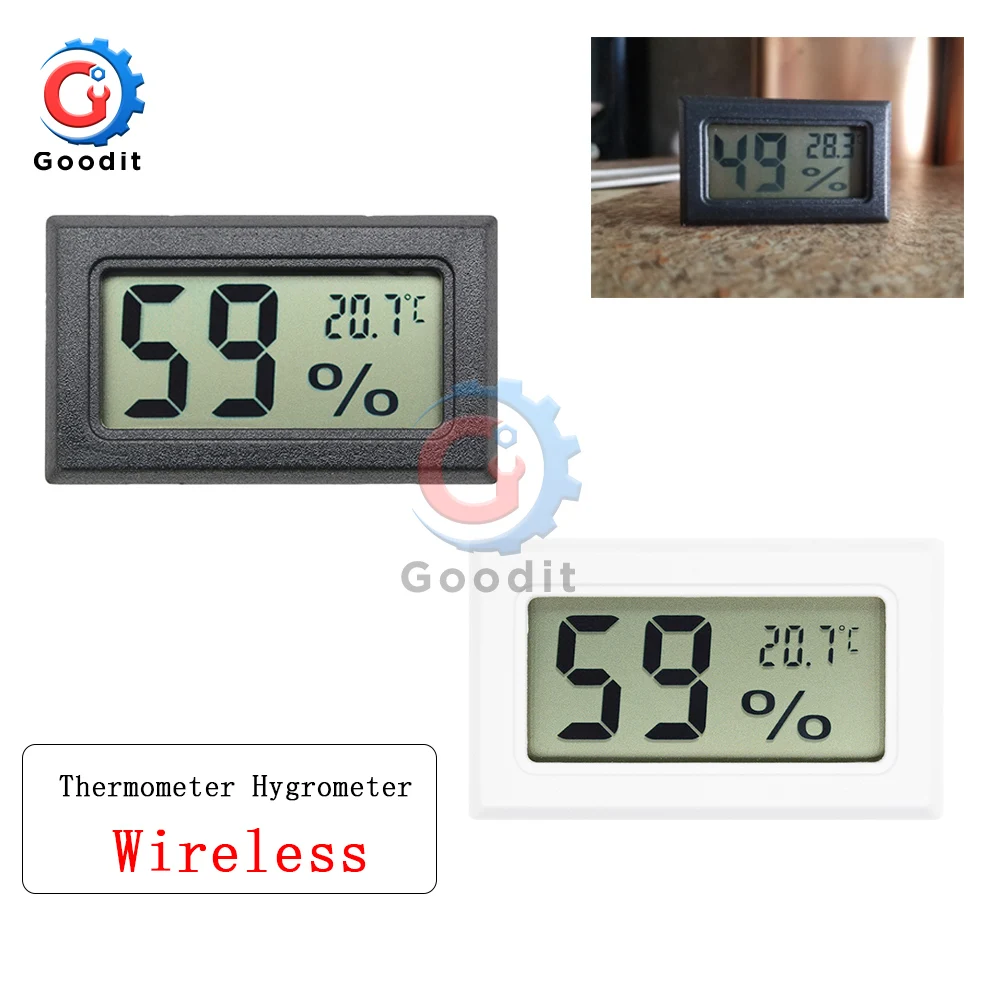 Mini Digital LCD Indoor Convenient Temperature Sensor Humidity Meter Thermometer Hygrometer Gauge indoor outdoor LCD Digital