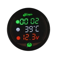 koso night vision voltmeter voltage volt water temp clock time stopwatch charge usb 5 in 1 gauge display table for motorcycle