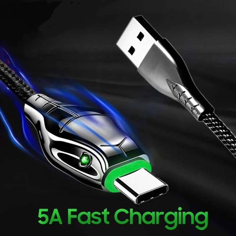 Кабель с разъемом Usb Type C 0 5/1 м 5 А|Кабели для мобильных телефонов| |