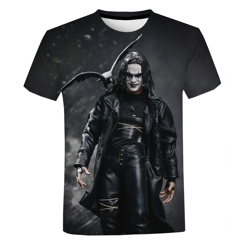 

The Crow 3D Print T Shirt Men Women Summer Fashion Casual Short Sleeve Horror Movie T-shirt Harajuku Streetwear Hip Hop T Shirt
