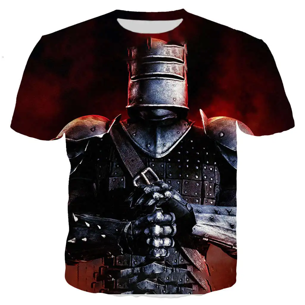 

KNIGHT MEDIEVAL t shirt men/women 3D printed t-shirts hip hop tshirt streetwear summer tops