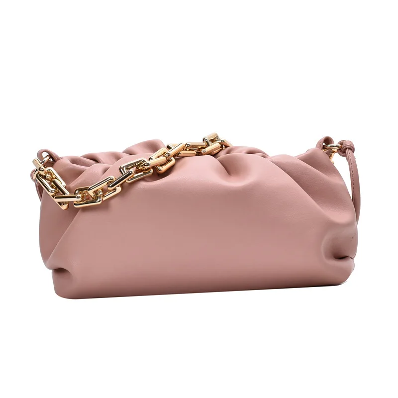 

Luxury Gold Chain Hobos Hand Bags Women Fashion Cloud Day Clutch Bags Ladies Famous Brand Shoulder Bags and Purses New 2021