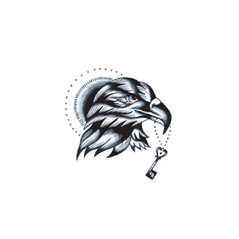 

75 мм × 70 мм найти вам Орлиный чистая в виде красного тату наклейки для временных татуировок темно водонепроницаемые наклейки для временных ...