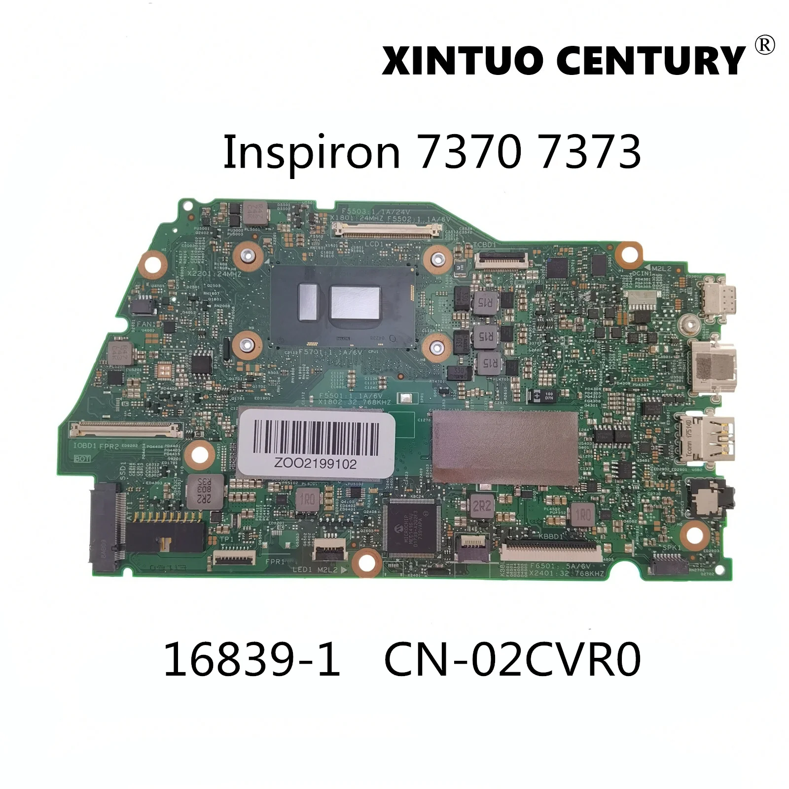 

CN-02CVR0 02CVR0 2CVR0 для Dell Inspiron 7370 7000 16839-1 Материнская плата для ноутбука с процессором I5-8250U 8 ГБ ОЗУ 100% тест