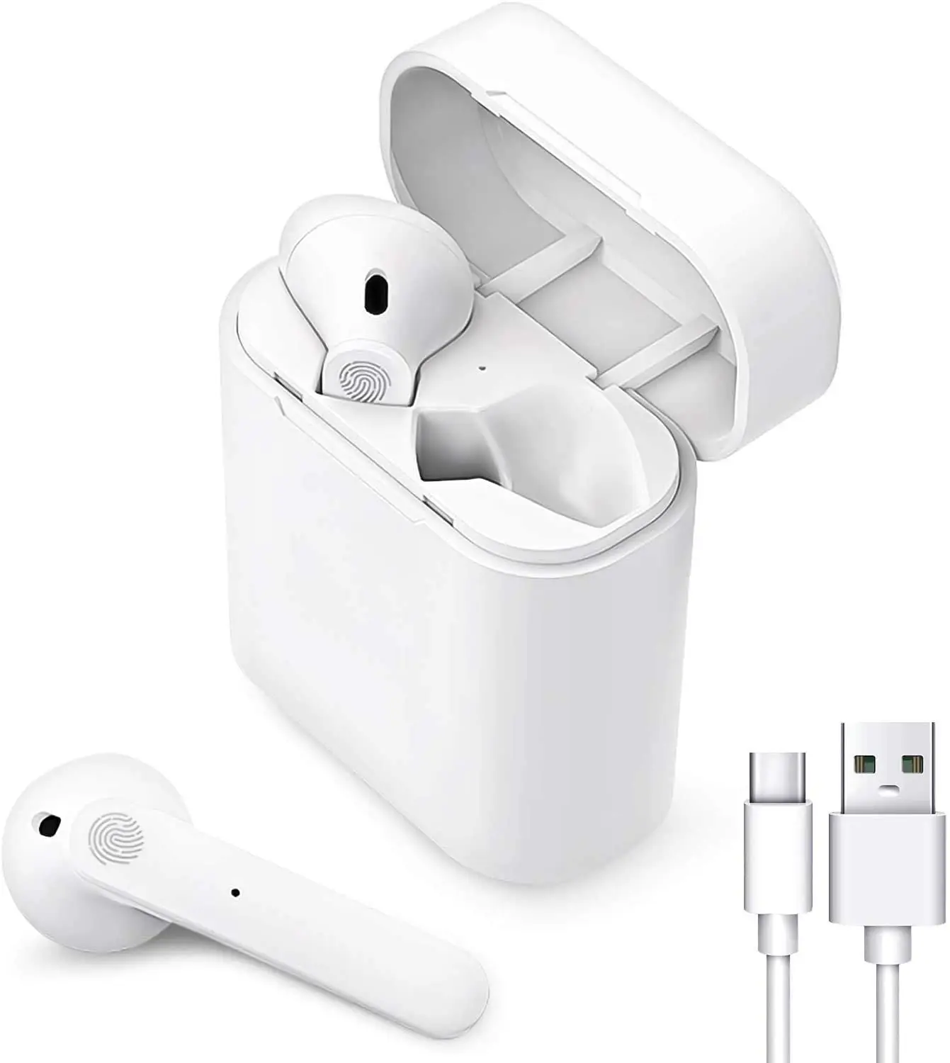 

Беспроводные наушники, Bluetooth 5,0, спортивные беспроводные наушники, шумоподавляющие наушники, 12 часов воспроизведения, 3D стереонаушники