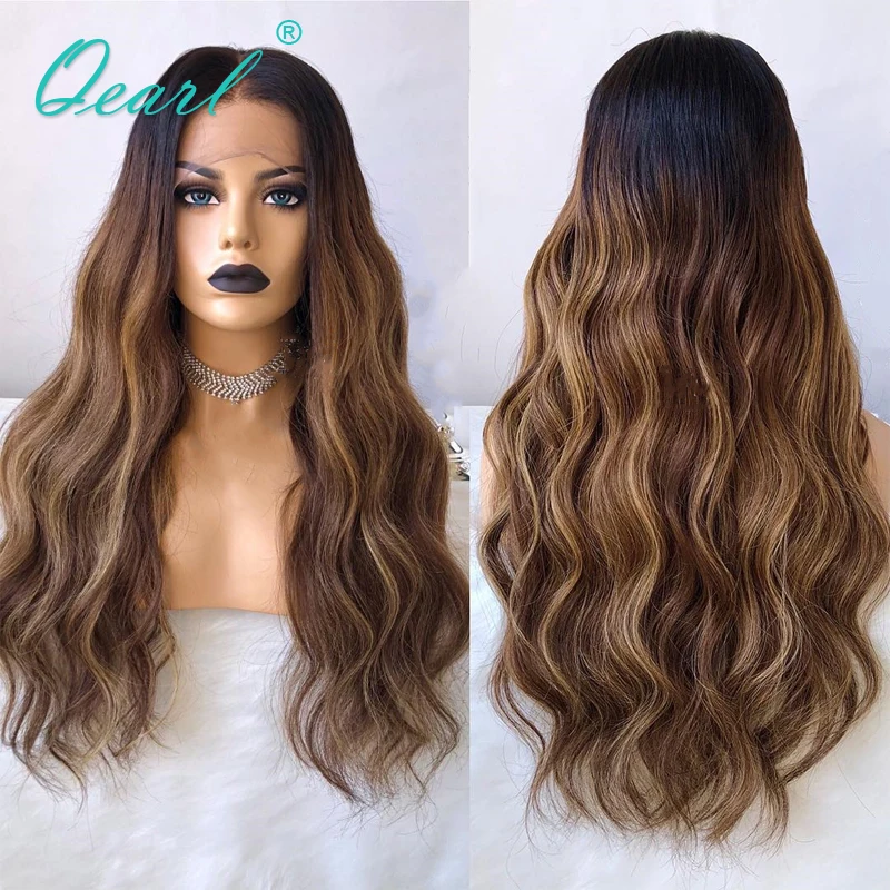 13X6 парик с глубокой средней частью на шнуровке предварительно выщипанные