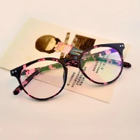 retro unisex glass frame for men women black eyeglass frame vintage round clear lens glasses optical spectacle nerd party