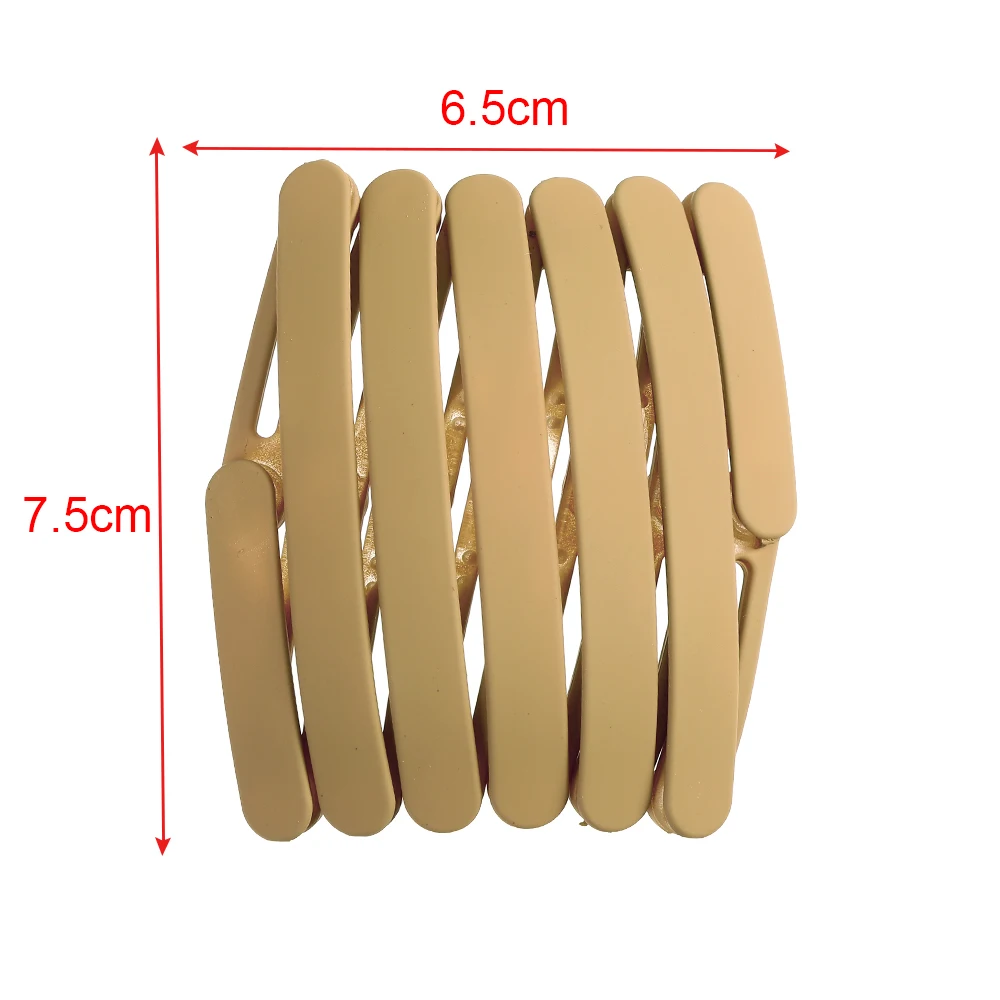 

Solid Color Acrylic Retractable Hair Hoop For Women Hairbands Wash Face Headband Fashion Non-Slip Hair Accessories Bands