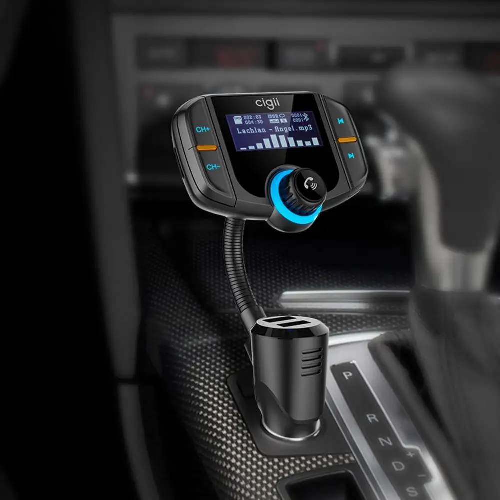 Bluetooth Fm-трансмиттер Prazata автомобильный AUX-передатчик ТВ-радио двойной USB QC3.0