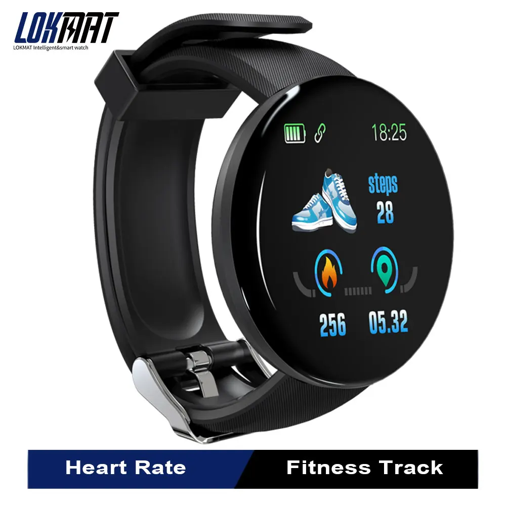 Смарт-часы Lokmat мужские водонепроницаемые с Bluetooth пульсометром и тонометром |