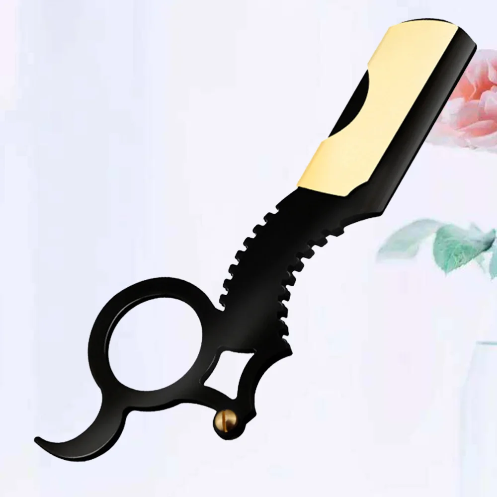 

1 Set Vintage Beard Shaver Practical Barber Razor Manual Hair Salon Shaver Razor Bracket Beard Accessory for Man Boy Mal