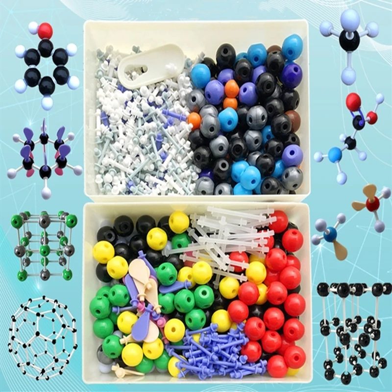 Набор молекулярных моделей 784 шт./компл. светодиодный фонарик общие и