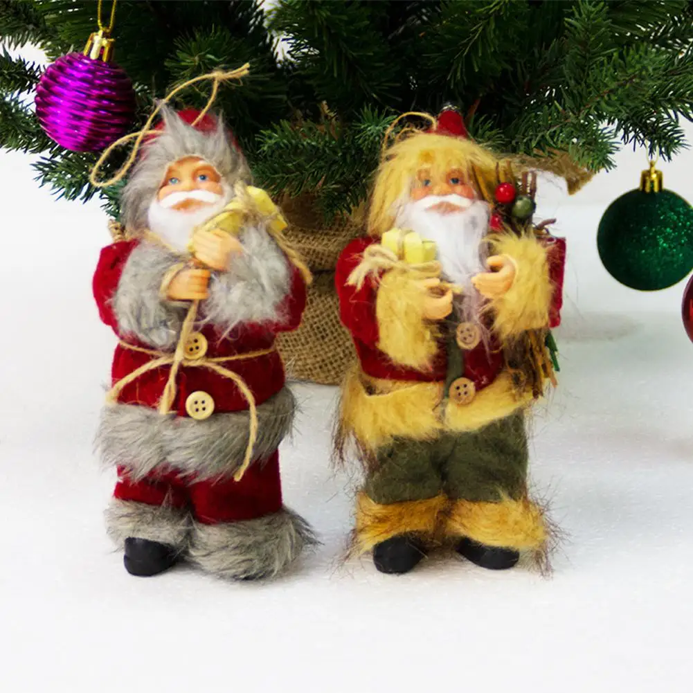

Christmas Decoration Of Santa Claus Plush Dolls Christmas Tree Pendant For Festive Scene Decoration