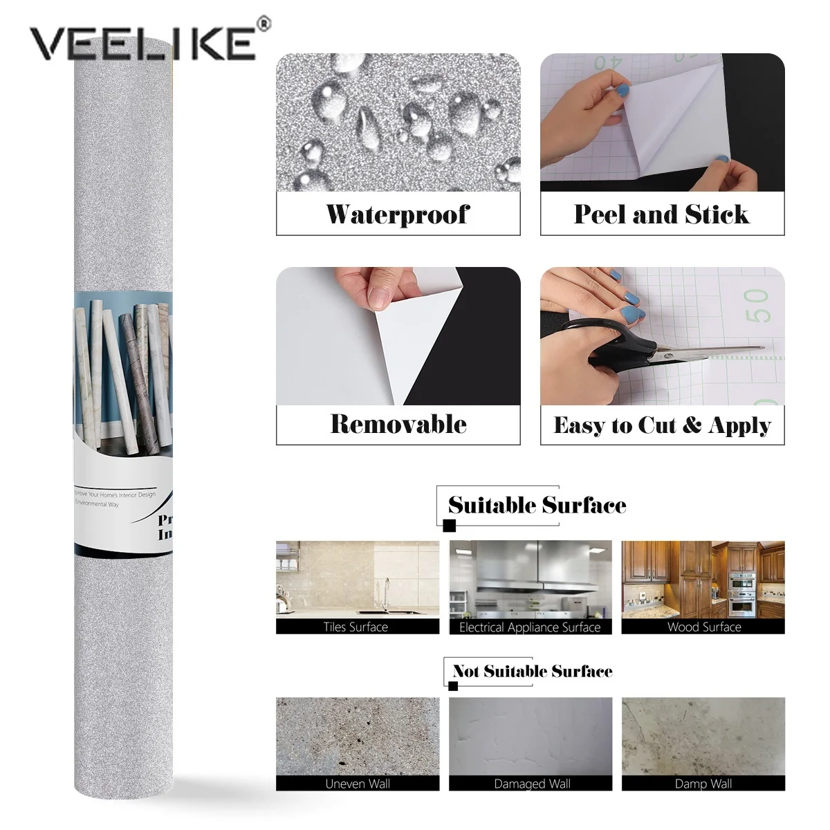 

Shining Self Adhesive Glitter Gift Wallpaper Computer Decorative Decals Waterproof Shiny Mural Gifts Box Packaging Home Decor