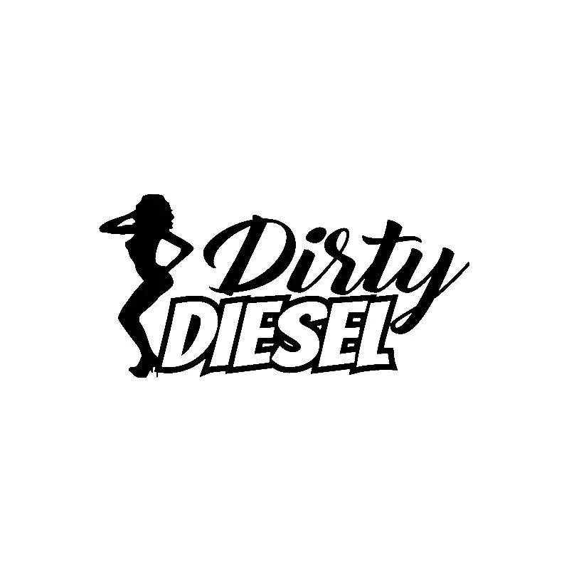 

Personality Dirty Diesel Sexy Girl Car Stickers Pvc Auto Accessories Reflective Sunscreen Decals Black/laser/white 16cm*8cm