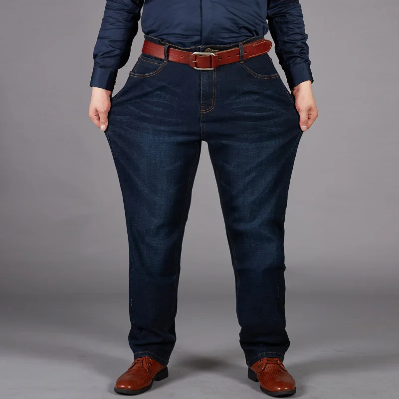 Джинсы Стрейчевые мужские 2020 джинсовые джинсы Мужские 46 48 размера плюс 7XL очень