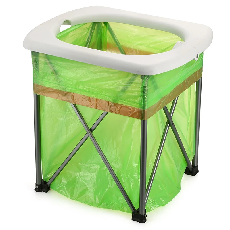 Наружное аварийное мобильное сиденье для унитаза многофункциональное Складное