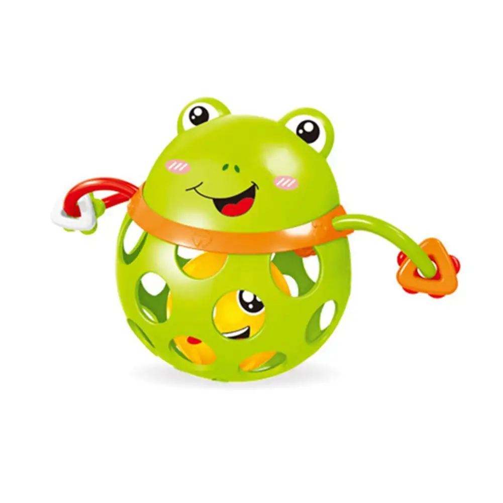 

Cartoon Animal Soft Baby Rattle Ball Hand Grip Bell Developmental Teething Toy