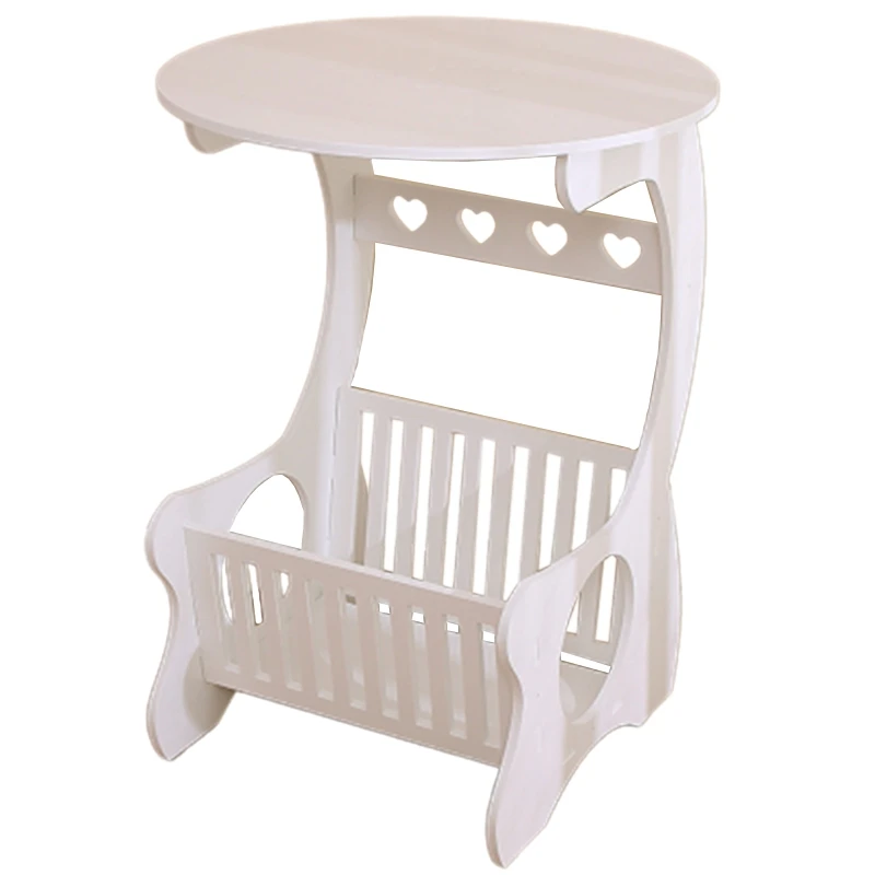 Стеллаж для хранения стол полый резной деревянная полка вещей журнальный столик