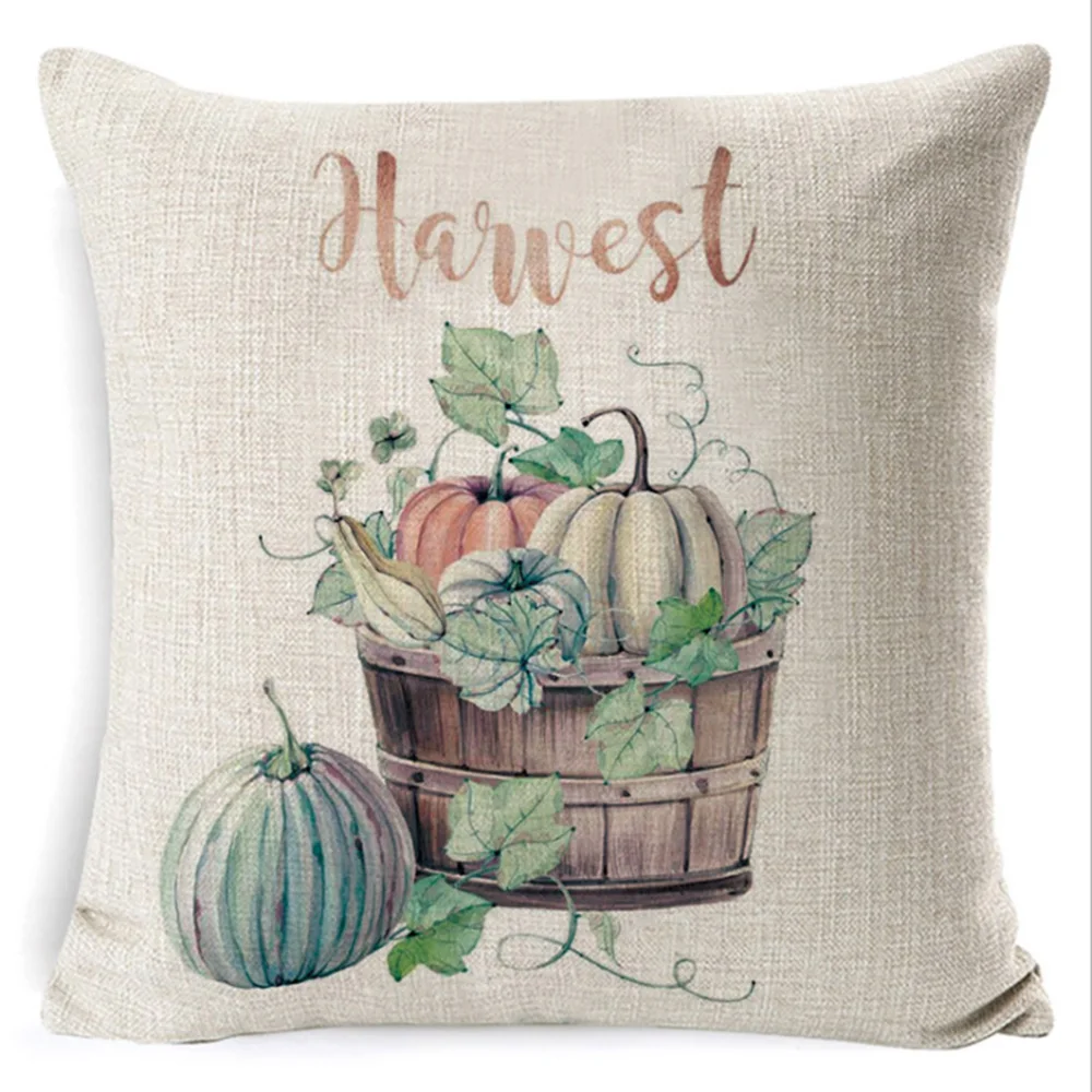 Новые акварельные подушки в виде тыквы Осенние на Хэллоуин День благодарения