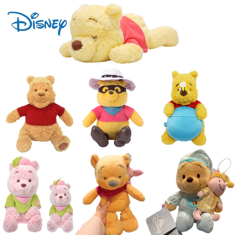 

Disney Genuine Winnie The Pooh Plush Toys Classic Limited Edition Model Figure Stuffed Dolls Kawaii Room Decor Kids Toys Gifts