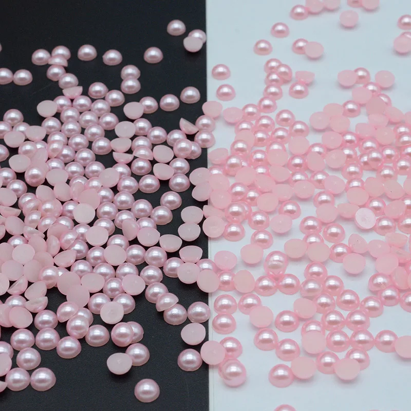 Полукруглые жемчужные бусины из абс пластика 25 г 5 мм|Бусины для одежды| |