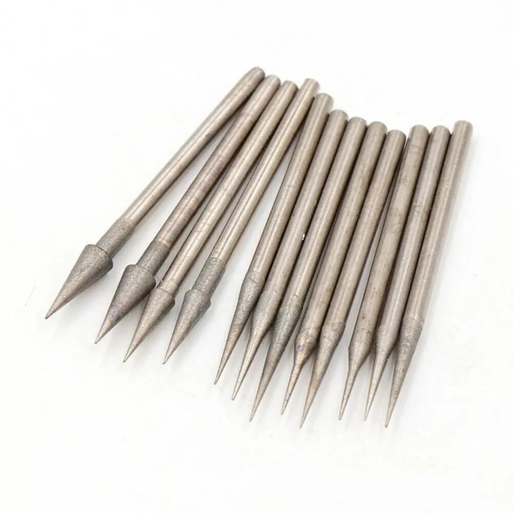 0 8-4 мм конусное алмазное сверло для шлифовки гравировки 1200 Грит стекла нефрита |