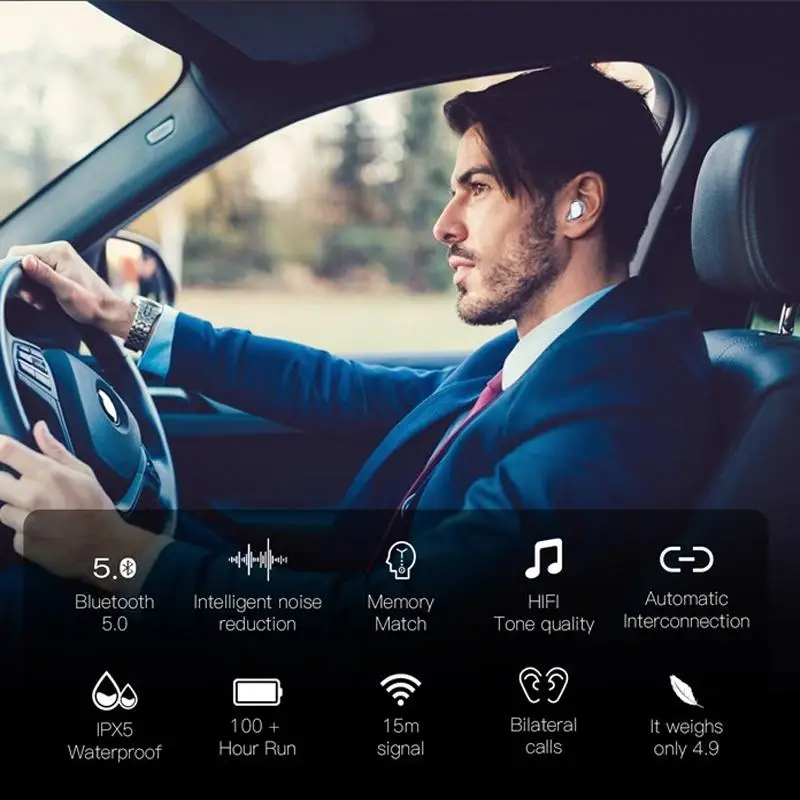 TWS беспроводные наушники Bluetooth 5,0 наушники гибридные HIFI бас наушники гарнитура Спорт шумоподавление HD наушники YZ285