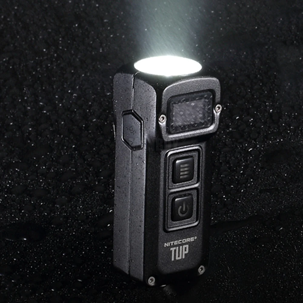 NITECORE TUP USB Перезаряжаемый 1000 люмен революционный Интеллектуальный Карманный светильник брелок из нержавеющей стали Кнопка фонарь черный серый