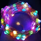 Рождественская светодиодная гирлянда WS2812B, RGB LED лампа с Bluetooth, полноцветная индивидуально Адресуемая лампа для спальни, 5 в постоянного тока