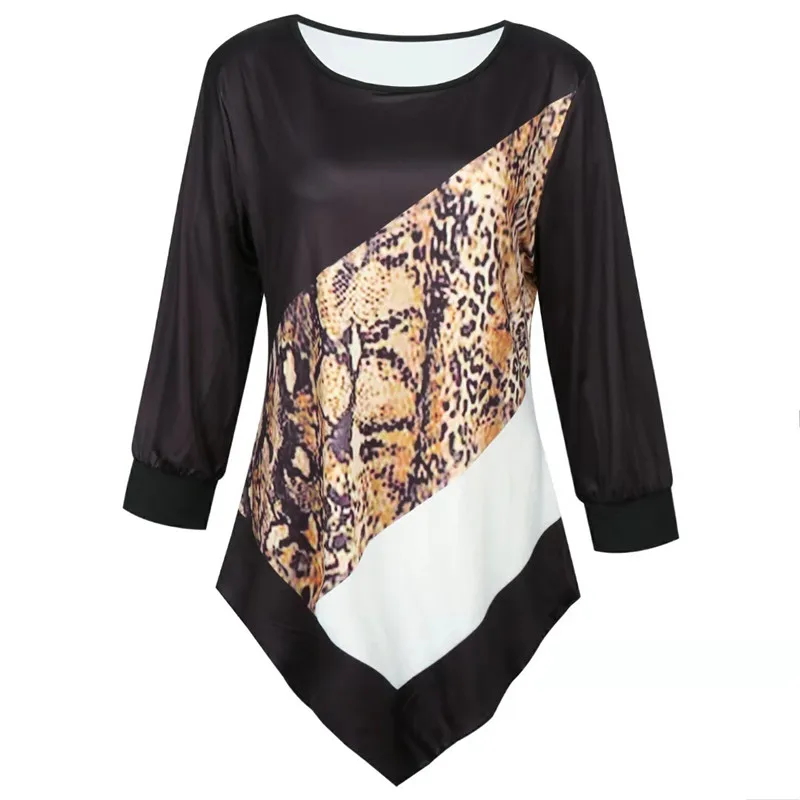 Женская футболка 2020 размера плюс Топ с длинным рукавом бойфренд повседневная