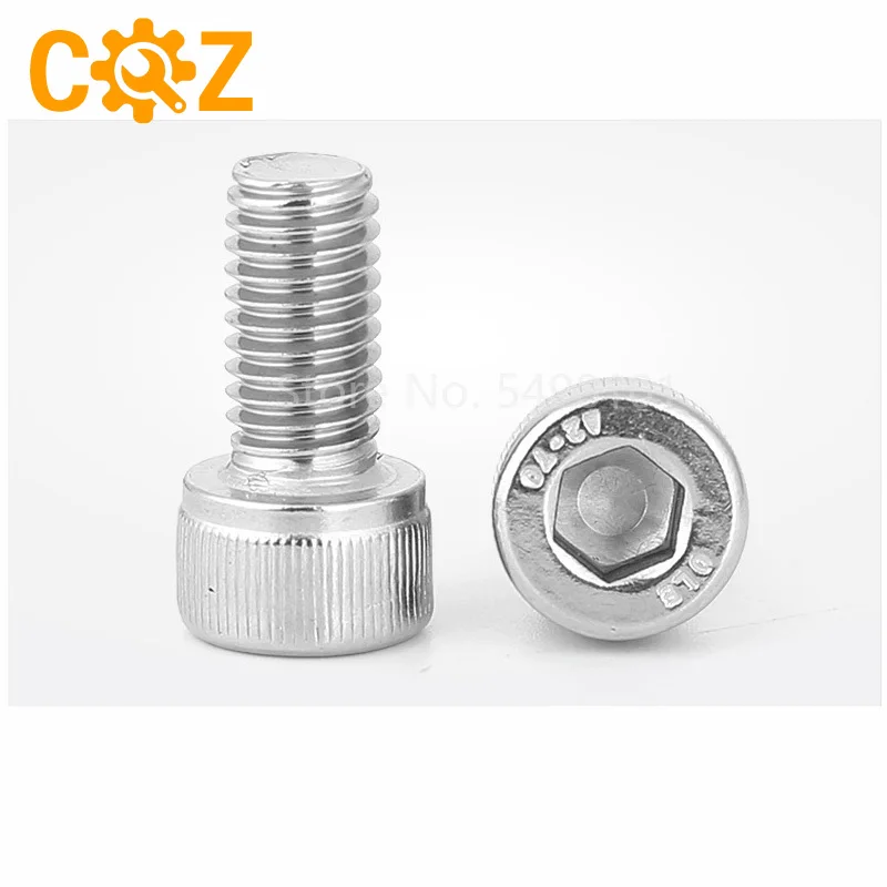 UNF 0 # 80 UNC 2 56 4 40 6 32 8 10 24 US грубая резьба 304 A2 из нержавеющей стали шестигранный винт с