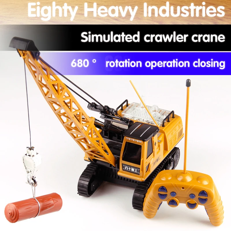 

Новейшая модель 8062E RC Engineering Car, моделируемая гусеничная лампа в виде журавля и звука, 12 каналов, красочное освещение, контроль, строительный ...