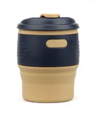 Folding Water Container Silicone Coffee Cup Multifunctional Large Size Tea Cup Kitchen Supplies Insulation Outdoor Drinking Cups - Цвет: Цвет: желтый