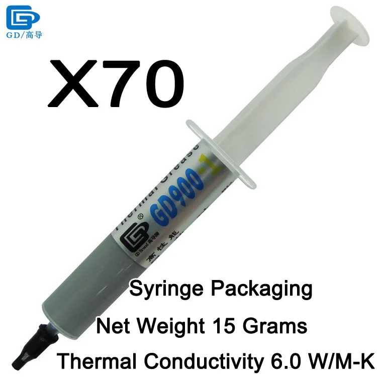 GD900-1-SY15 70 PCS GD900-1 Термальность проводящая силиконовая смазка паста соединения, содержащий серебристо-серый CN30 CN150 CN1000 ST30 SSY1 SY1 SY3 SY7 SY15 SY30 BX3 - Цвет лезвия: GD900-1-SY15 70 PCS