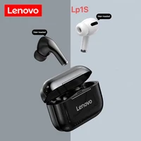lenovo lp1s tws bluetooth earphone sports wireless headset stereo earbuds hifi music with mic lp1 s for android ios smartphone