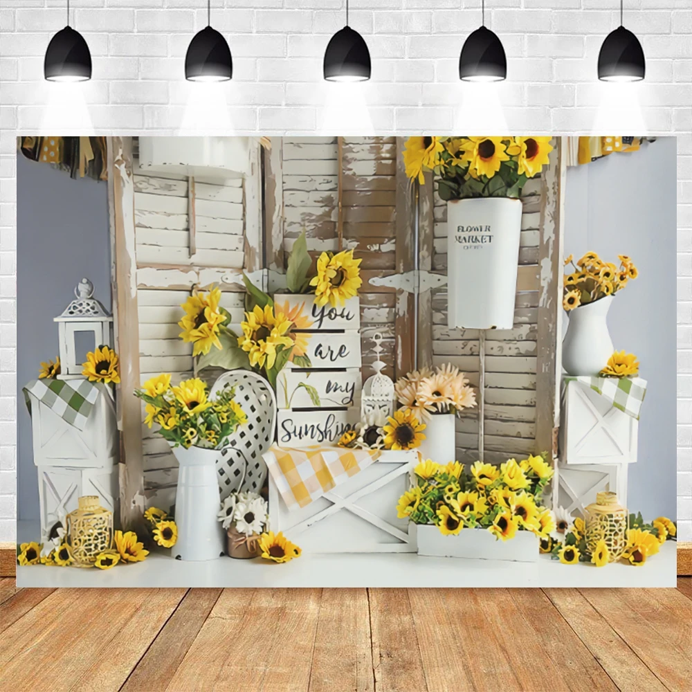 

Yeele Baby Shower Backdrop Interior Wood Board Flowers Newborn Party Background Photocall Photography Photo Studio Photographic