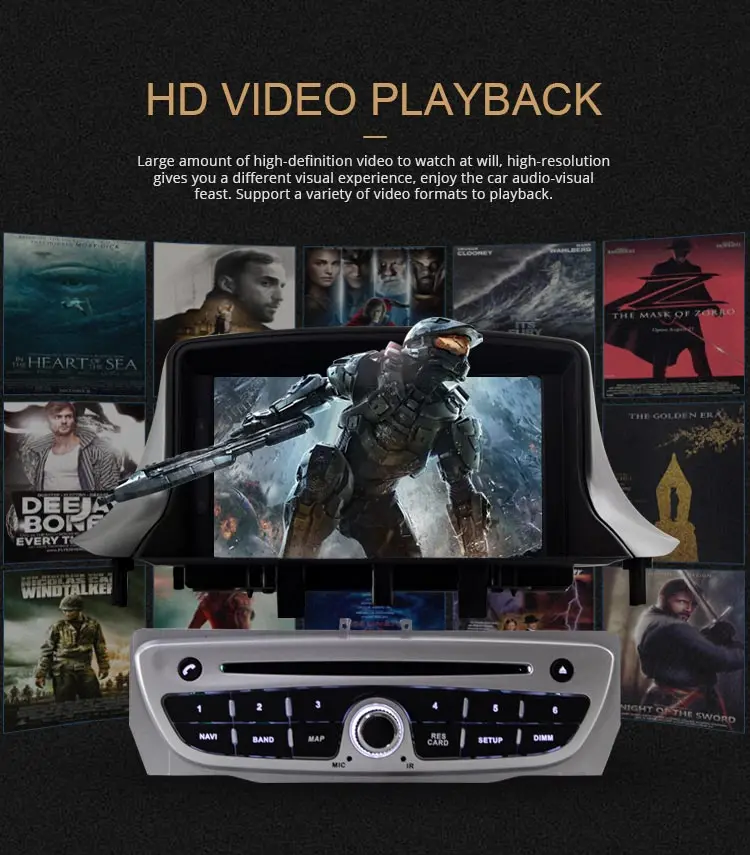 LJDA Android 9.0 Car DVD Player For Megane 3 Fluence 2009- Multimedia GPS Navigation WIFI 1 Din Car Radio Stereo 4G+64G DSP