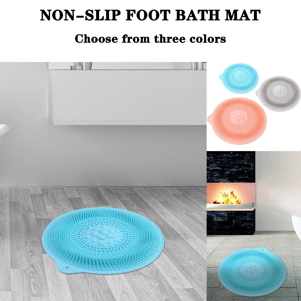 30 см круглая силиконовая Массажная подушка для ванны щетка ленивых мытья ног