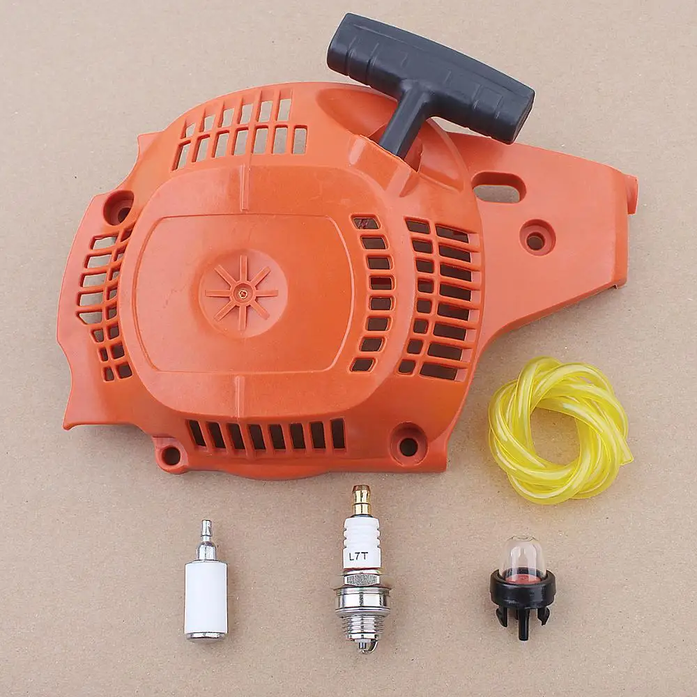 

Recoil Pull Starter Fuel Filter line Kit For Husqvarna 235 236 240 Chainsaw w Spark Plug Primer Bulb