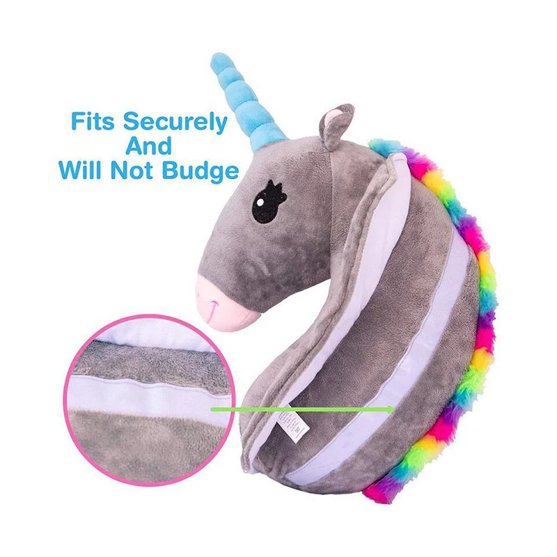 Детская подушка плюшевые игрушки кукла-единорог Подушка на подголовник