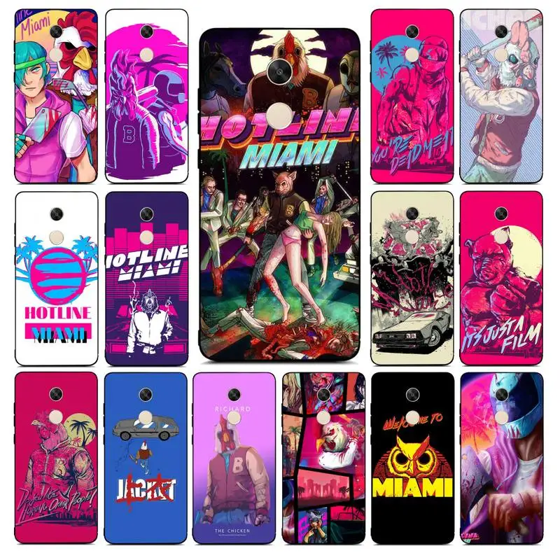 

LVTLV cool game hotline miami Phone Case for RedMi note 4 5 7 8 9 pro 8T 5A 4X case