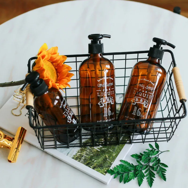 Коричневый лосьон бутылки мыло насос жидкий шампунь и дозатор гель для душа